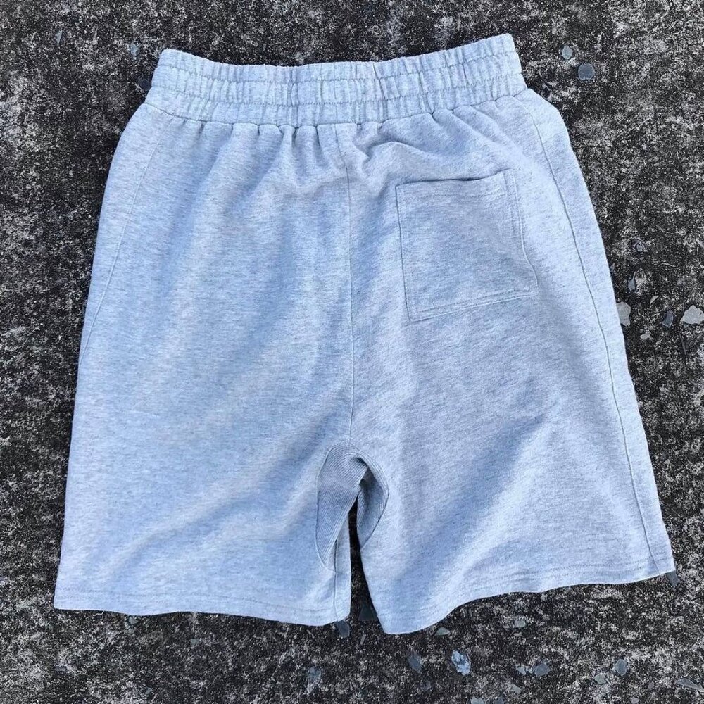 Comfortable Grey Sweat Unisex Shorts - Picture 2 of 5